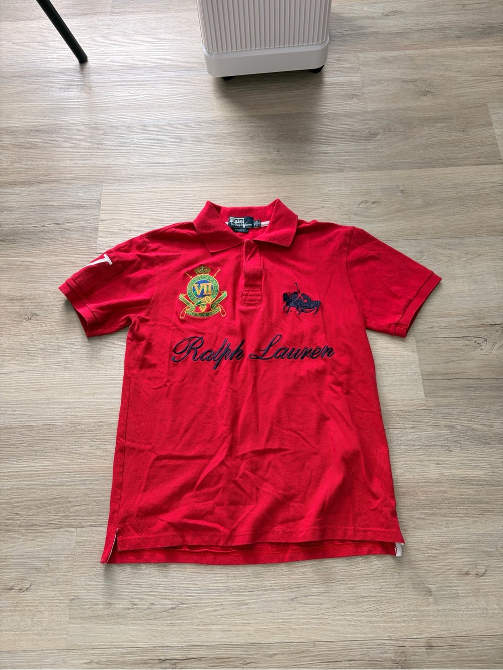 Vintage Red Polo Ralph Lauren spell out